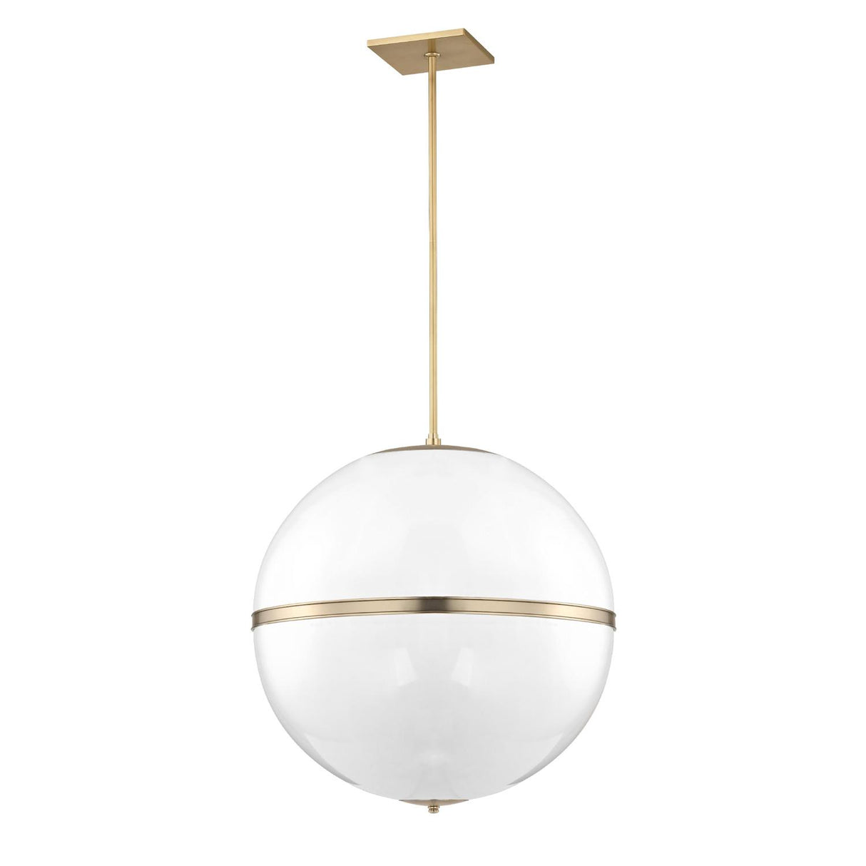Crystorama Brian Patrick Flynn Truax 30'' Aged Brass Pendant