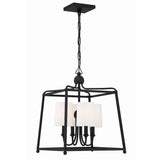 Crystorama Libby Langdon Sylvan 16'' Black Forged Chandelier
