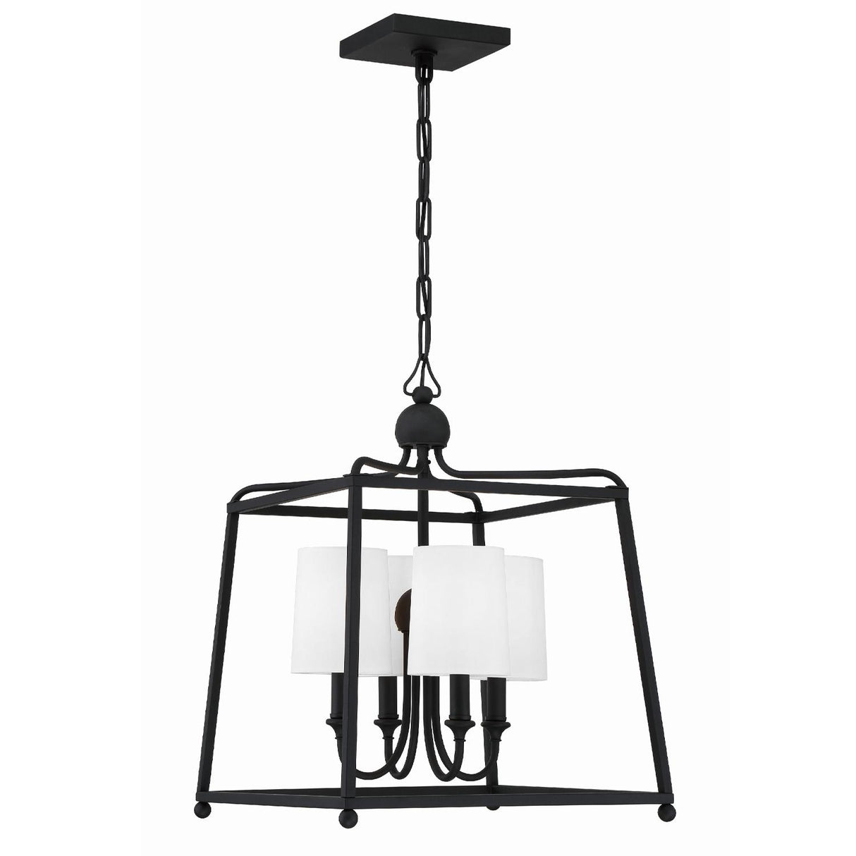 Crystorama Libby Langdon Sylvan 16'' Black Forged Chandelier