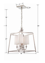 Crystorama Libby Langdon Sylvan 16'' Polished Nickel Chandelier
