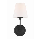 Crystorama Libby Langdon Sylvan 6'' Black Forged Sconce