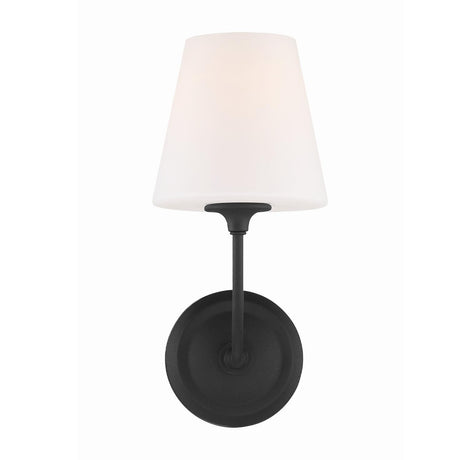 Crystorama Libby Langdon Sylvan 6'' Black Forged Sconce