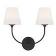 Crystorama Libby Langdon Sylvan 17'' Black Forged Sconce