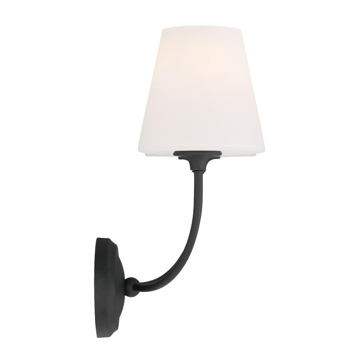 Crystorama Libby Langdon Sylvan 17'' Black Forged Sconce