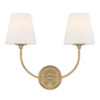Crystorama Libby Langdon Sylvan 17'' Vibrant Gold Sconce