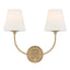 Crystorama Libby Langdon Sylvan 17'' Vibrant Gold Sconce