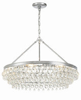 Crystorama Calypso 30'' Crystal Teardrop Polished Chrome Chandelier
