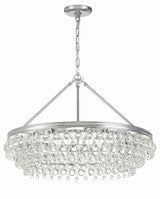 Crystorama Calypso 30'' Crystal Teardrop Polished Chrome Chandelier