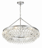 Crystorama Calypso 30'' Crystal Teardrop Polished Chrome Chandelier