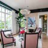 Crystorama Calypso 30'' Crystal Teardrop Polished Chrome Chandelier