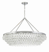 Crystorama Calypso 40'' Crystal Teardrop Polished Chrome Chandelier