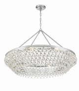 Crystorama Calypso 40'' Crystal Teardrop Polished Chrome Chandelier