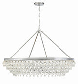 Crystorama Calypso 40'' Crystal Teardrop Polished Chrome Chandelier