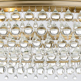 Crystorama Calypso 40'' Crystal Teardrop Vibrant Gold Chandelier