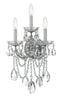 Crystorama Maria Theresa 11'' Swarovski Spectra Crystal Polished Chrome Sconce