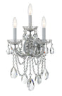 Crystorama Maria Theresa 11'' Swarovski Spectra Crystal Polished Chrome Sconce