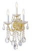 Crystorama Maria Theresa 11'' Swarovski Spectra Crystal Gold Sconce