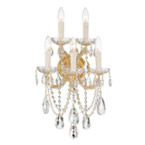 Crystorama Maria Theresa 13.5'' Swarovski Strass Crystal Gold Sconce
