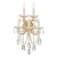 Crystorama Maria Theresa 13.5'' Swarovski Strass Crystal Gold Sconce
