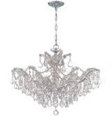 Crystorama Maria Theresa 29'' Hand Cut Crystal Polished Chrome Chandelier
