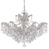 Crystorama Maria Theresa 29'' Hand Cut Crystal Polished Chrome Chandelier