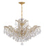 Crystorama Maria Theresa 29'' Hand Cut Crystal Gold Chandelier