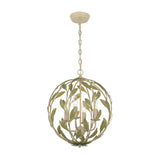 Crystorama Broche 16'' Champagne Green Tea Chandelier