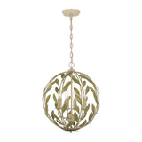 Crystorama Broche 16'' Champagne Green Tea Chandelier