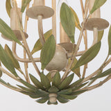 Crystorama Broche 16'' Champagne Green Tea Chandelier