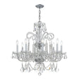 Crystorama Traditional Crystal 27'' Hand Cut Crystal Polished Chrome Chandelier