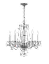 Crystorama Traditional Crystal 21'' Swarovski Strass Crystal Polished Chrome Chandelier