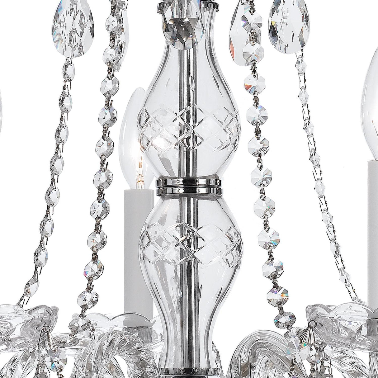 Crystorama Traditional Crystal 21'' Swarovski Strass Crystal Polished Chrome Chandelier