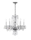 Crystorama Traditional Crystal 21'' Swarovski Spectra Crystal Polished Chrome Chandelier