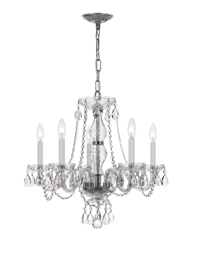 Crystorama Traditional Crystal 21'' Swarovski Spectra Crystal Polished Chrome Chandelier