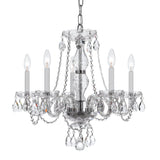 Crystorama Traditional Crystal 21'' Swarovski Spectra Crystal Polished Chrome Chandelier