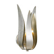 Crystorama Broche 8'' Antique Silver Sconce
