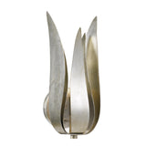 Crystorama Broche 8'' Antique Silver Sconce