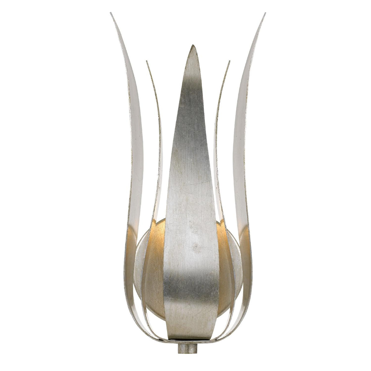 Crystorama Broche 8'' Antique Silver Sconce