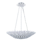 Crystorama Broche 24.5'' Matte White Chandelier