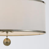 Crystorama Broche 24'' Antique Silver Chandelier