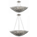 Crystorama Broche 30'' Antique Silver Chandelier