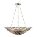 Crystorama Broche 30'' Antique Silver Chandelier