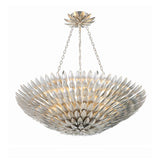 Crystorama Broche 30'' Antique Silver Chandelier