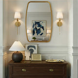 Crystorama Broche 6'' Antique Gold Sconce