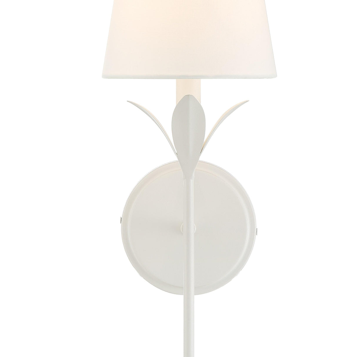 Crystorama Broche 6'' Matte White Sconce