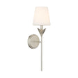 Crystorama Broche 6'' Antique Silver Sconce