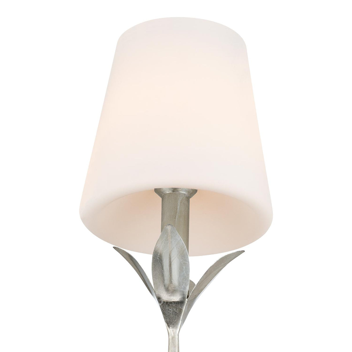 Crystorama Broche 6'' Antique Silver Sconce