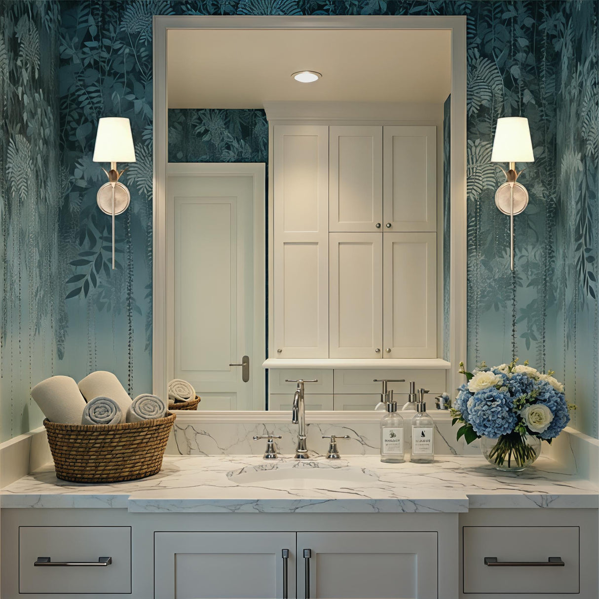 Crystorama Broche 6'' Antique Silver Sconce