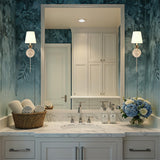 Crystorama Broche 6'' Antique Silver Sconce