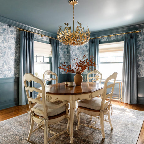 Crystorama Broche 27'' Antique Gold Chandelier